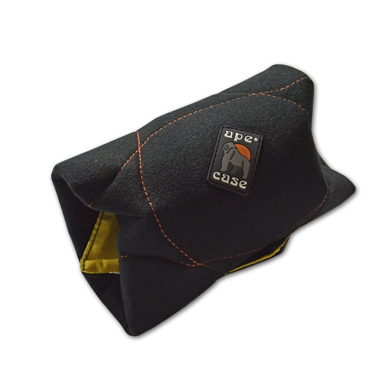 Ape Case Cubeze Padded Wrap (ACGW12); 12"x12" Square; Velcro Closure; Black Exterior, Yellow Interior - Image 3